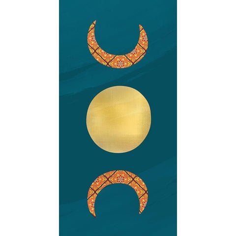 Moon Child 1 Black Modern Wood Framed Art Print by Allen, Kimberly