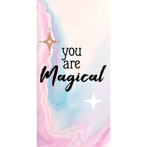 You Are Magical 1 Black Modern Wood Framed Art Print with Double Matting by Allen, Kimberly