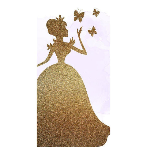 A Princess 1 White Modern Wood Framed Art Print by Allen, Kimberly