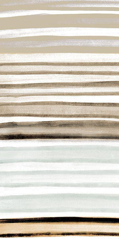 Panel Layered 1 White Modern Wood Framed Art Print with Double Matting by Allen, Kimberly