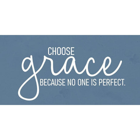 Choose Grace Black Modern Wood Framed Art Print by Allen, Kimberly