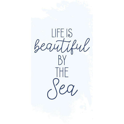 Life is Beautiful Gold Ornate Wood Framed Art Print with Double Matting by Allen, Kimberly