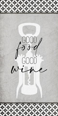 Good Times Wine 5 Black Modern Wood Framed Art Print by Allen, Kimberly