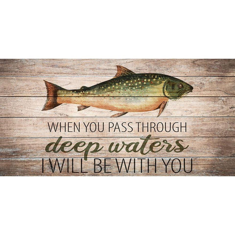 Deep Waters 1 Black Modern Wood Framed Art Print by Allen, Kimberly