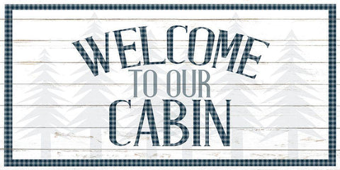 To the Lodge 4 White Modern Wood Framed Art Print with Double Matting by Allen, Kimberly