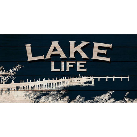 Lake Life Gold Ornate Wood Framed Art Print with Double Matting by Allen, Kimberly