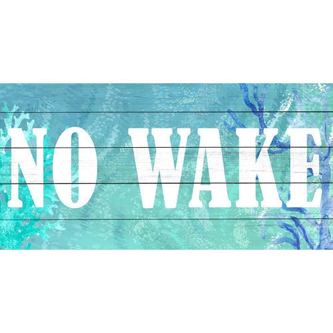 No Wake White Modern Wood Framed Art Print by Allen, Kimberly