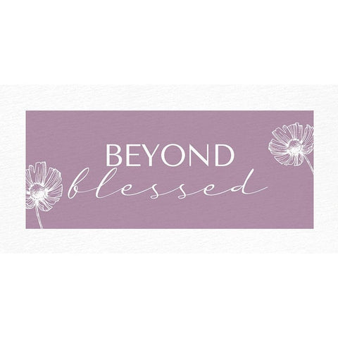 Beyond Blessed Black Modern Wood Framed Art Print with Double Matting by Allen, Kimberly