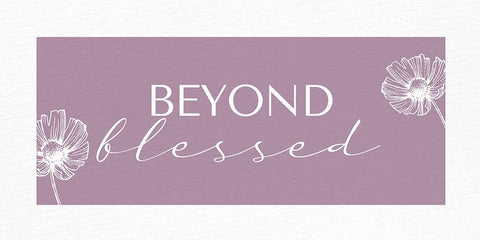Beyond Blessed Black Ornate Wood Framed Art Print with Double Matting by Allen, Kimberly