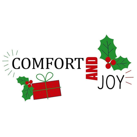Comfort And Joy Black Modern Wood Framed Art Print by Allen, Kimberly