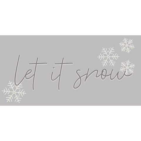 Snow Black Modern Wood Framed Art Print with Double Matting by Allen, Kimberly