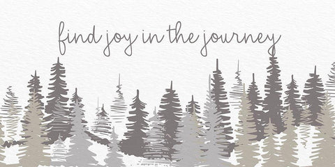 Find Joy In The Journey White Modern Wood Framed Art Print with Double Matting by Allen, Kimberly