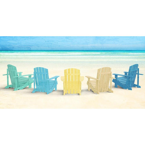 Sea View White Modern Wood Framed Art Print by Allen, Kimberly
