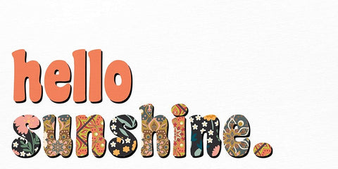 Hello Sunshine Black Ornate Wood Framed Art Print with Double Matting by Allen, Kimberly