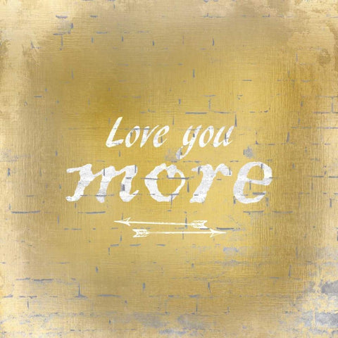 Love you More Black Ornate Wood Framed Art Print with Double Matting by Allen, Kimberly