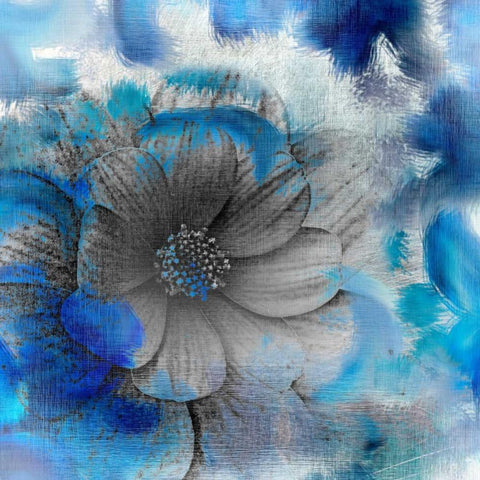 Blooming Black Ornate Wood Framed Art Print with Double Matting by Allen, Kimberly