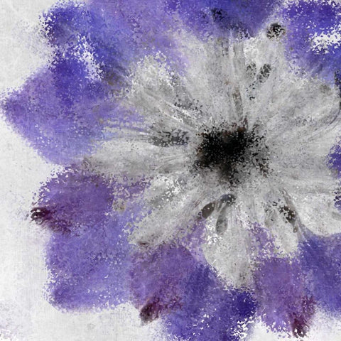 Navy Bloom 2 Black Modern Wood Framed Art Print by Allen, Kimberly
