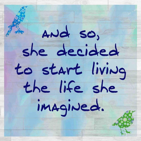 Imagined Life White Modern Wood Framed Art Print by Allen, Kimberly