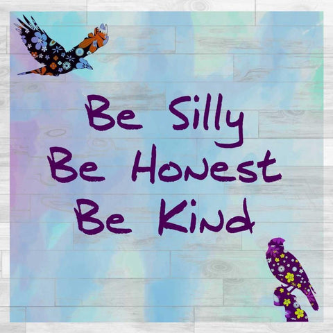Be Silly Black Ornate Wood Framed Art Print with Double Matting by Allen, Kimberly