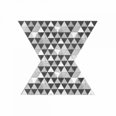 Geo Triangle 2 Black Modern Wood Framed Art Print by Allen, Kimberly