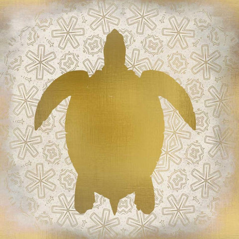 Ocean Dream in Gold 1 Black Modern Wood Framed Art Print by Allen, Kimberly