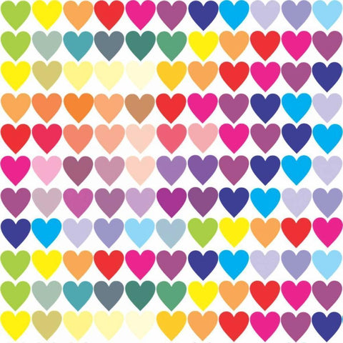 Groovy Love Pattern 2 White Modern Wood Framed Art Print with Double Matting by Allen, Kimberly