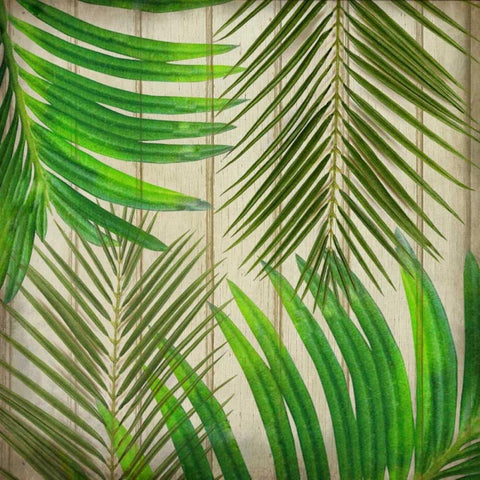 Tropic Day 2 White Modern Wood Framed Art Print with Double Matting by Allen, Kimberly