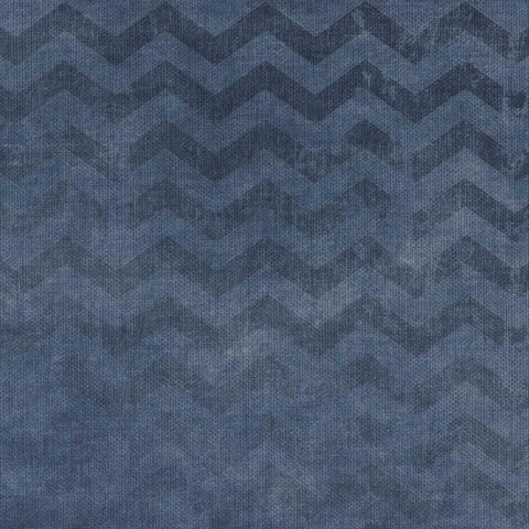 Indigo Coral Pattern 1 Black Modern Wood Framed Art Print with Double Matting by Allen, Kimberly