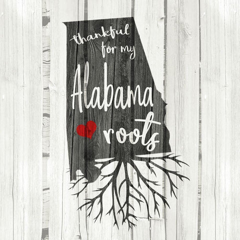 AL Roots Black Modern Wood Framed Art Print with Double Matting by Kimberly, Allen