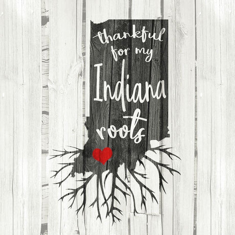 IN Roots White Modern Wood Framed Art Print with Double Matting by Kimberly, Allen