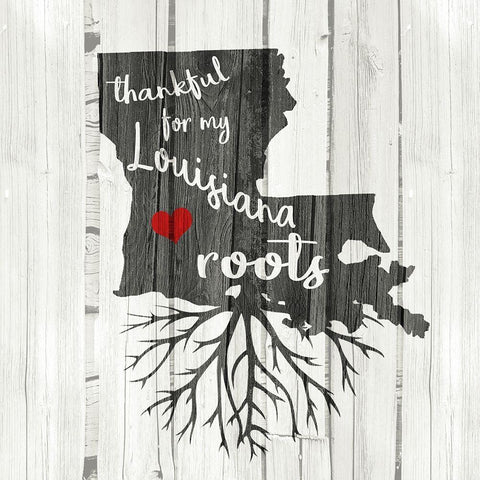 LA Roots Black Modern Wood Framed Art Print with Double Matting by Kimberly, Allen