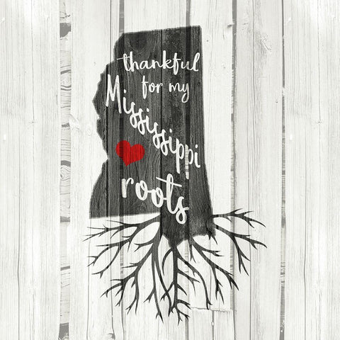 MS Roots White Modern Wood Framed Art Print with Double Matting by Kimberly, Allen