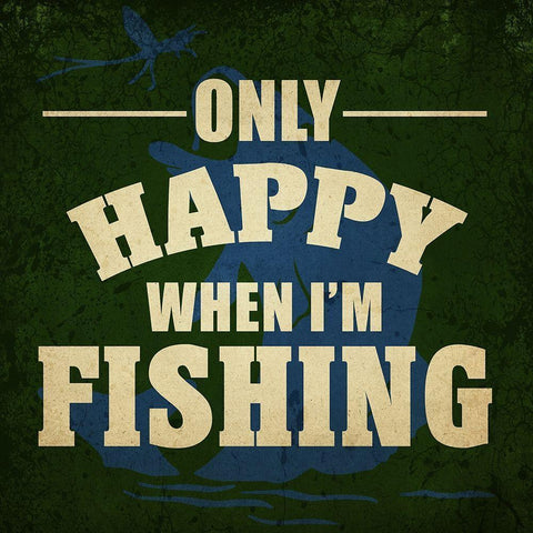 Only Happy Black Modern Wood Framed Art Print by Kimberly, Allen