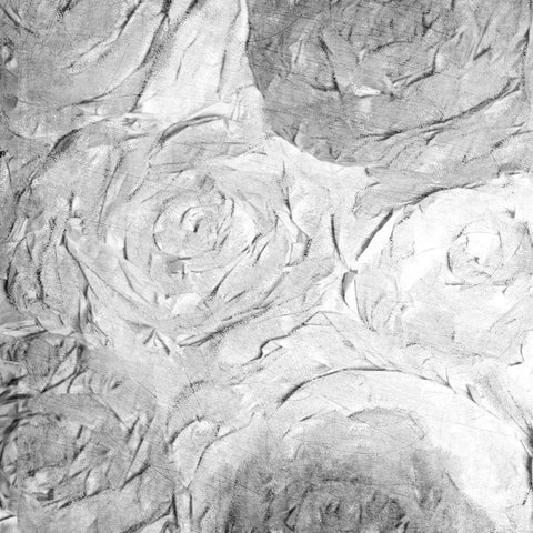 Paper Roses Grey 2 Black Modern Wood Framed Art Print with Double Matting by Kimberly, Allen