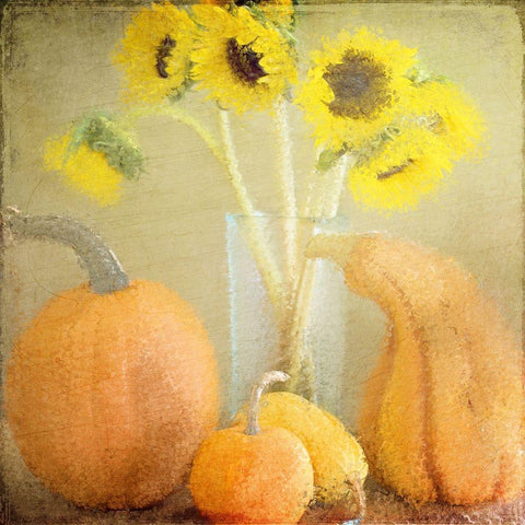 Harvest Table Black Modern Wood Framed Art Print by Kimberly, Allen