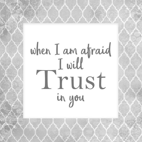 Trust Black Ornate Wood Framed Art Print with Double Matting by Kimberly, Allen