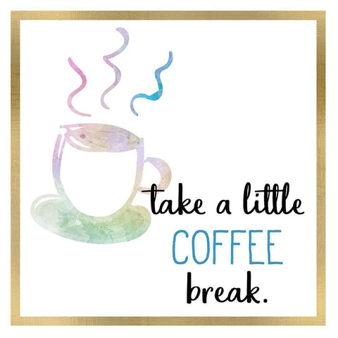 Just Coffee 11 Black Modern Wood Framed Art Print by Kimberly, Allen