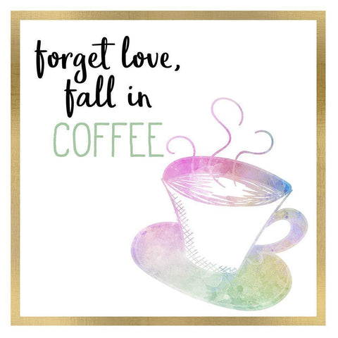 Just Coffee 12 Black Modern Wood Framed Art Print by Kimberly, Allen