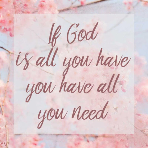 If God Black Modern Wood Framed Art Print with Double Matting by Allen, Kimberly