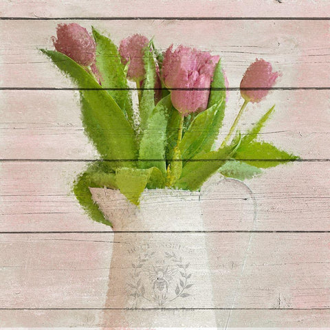 Spring Bloom Black Modern Wood Framed Art Print by Allen, Kimberly