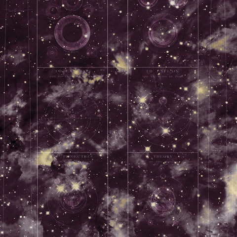 Celestial 5 White Modern Wood Framed Art Print by Kimberly, Allen