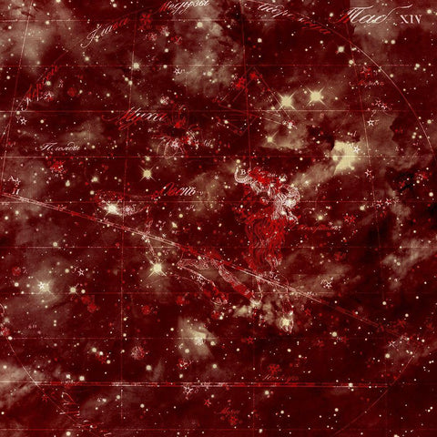 Celestial 6 Black Ornate Wood Framed Art Print with Double Matting by Kimberly, Allen