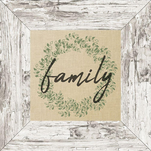 Family Frame White Modern Wood Framed Art Print with Double Matting by Kimberly, Allen