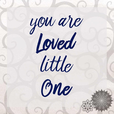 You Are Loved Black Modern Wood Framed Art Print by Allen, Kimberly