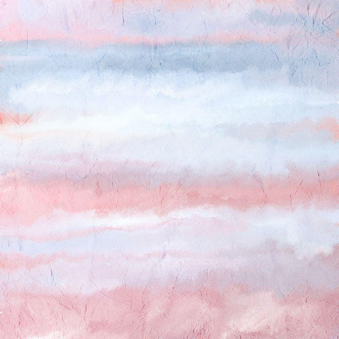 Blush Layers White Modern Wood Framed Art Print by Kimberly, Allen