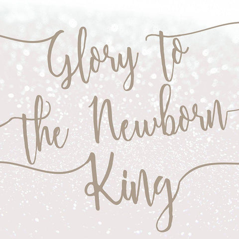 Glory to the Newborn King Black Ornate Wood Framed Art Print with Double Matting by Kimberly, Allen