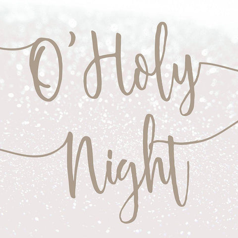 O Holy Night Black Modern Wood Framed Art Print by Kimberly, Allen