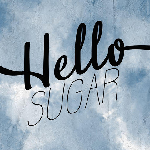 Hello Sugar White Modern Wood Framed Art Print with Double Matting by Kimberly, Allen