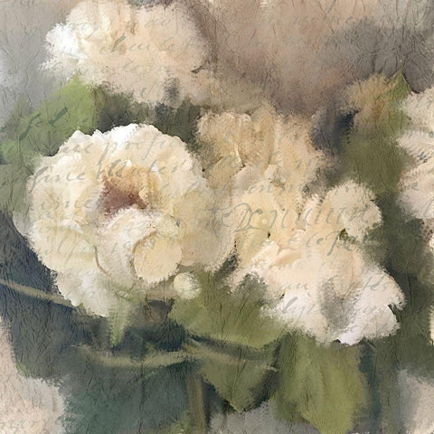 Summer Hydrangeas 2 Black Modern Wood Framed Art Print by Kimberly, Allen