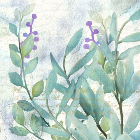 Watercolor Floral 2 White Modern Wood Framed Art Print by Kimberly, Allen